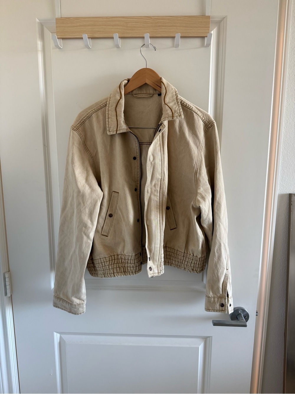 Beige Cargo Jacket - Uncle Studio